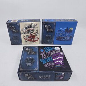 Harry Potter Hogwarts Express Puzzles 200-PC Each 9x11 Mixed Lot of 3